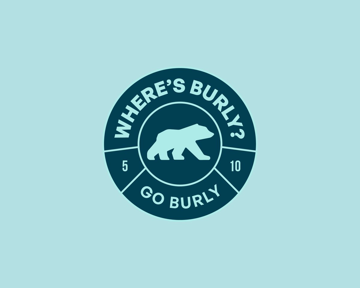 Where&rsquo;s Burly? Go Burly badge