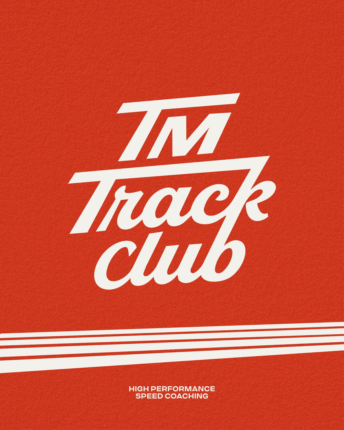 TM Track Club logo poster